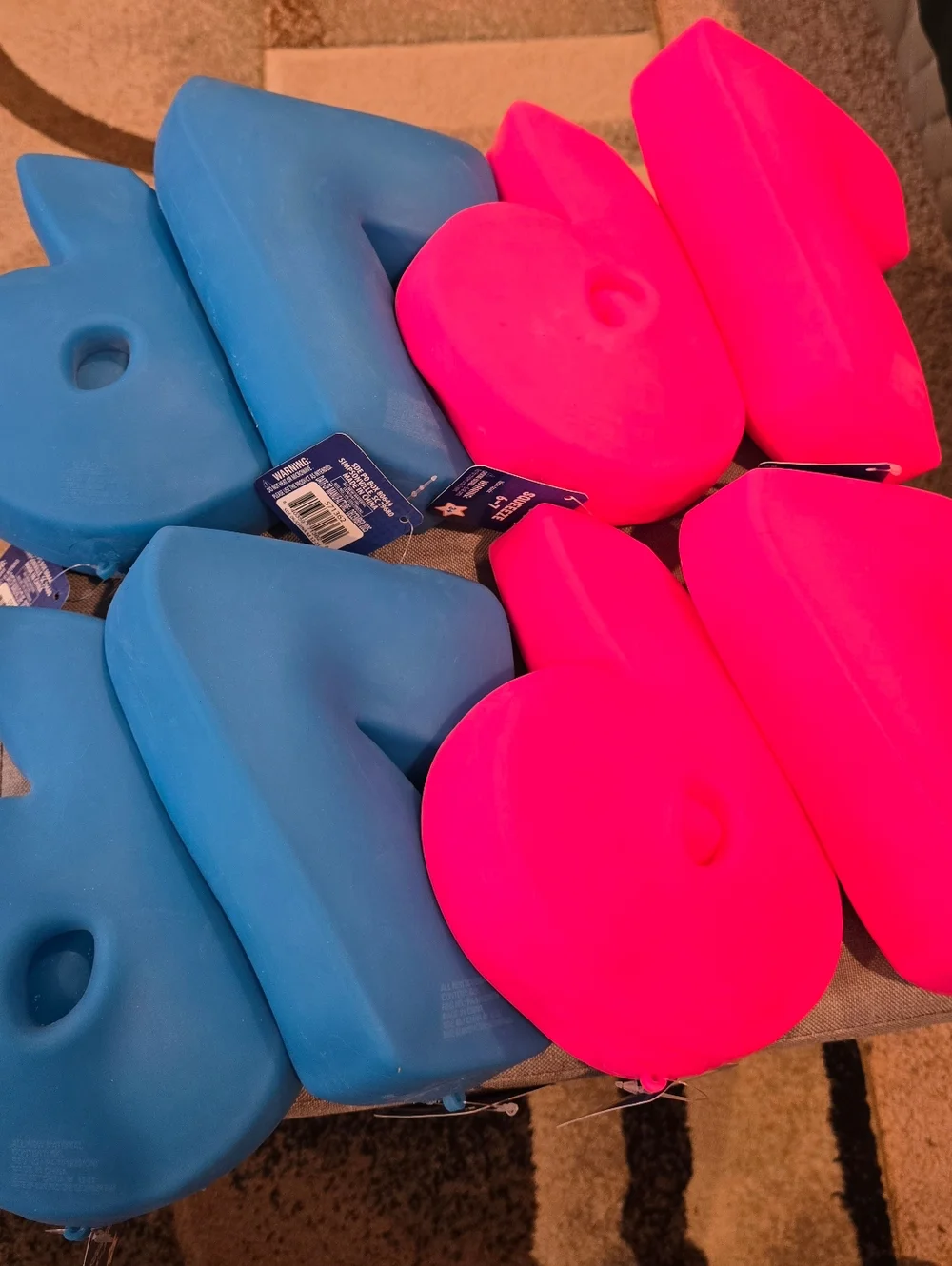 Pink OR Blue Set Of Squishy 6/7, Price Is For 1 Set